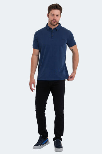 Slazenger KUGGA Erkek T-Shirt Indigo - Thumbnail