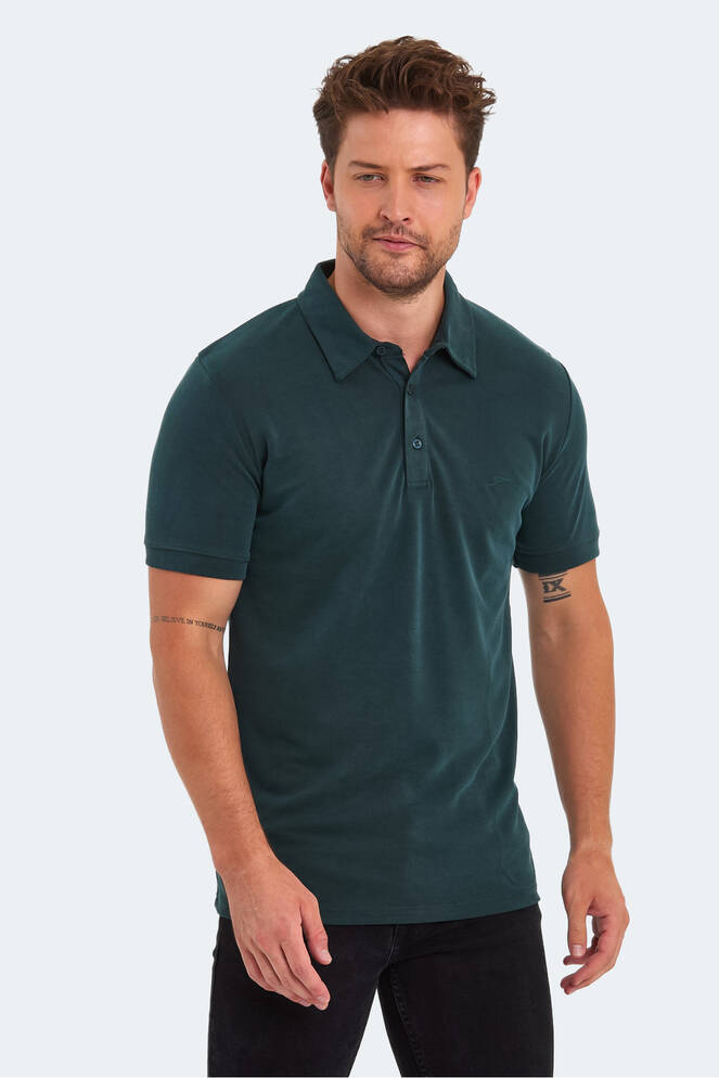 Slazenger KUGGA Erkek T-Shirt Koyu Yeşil