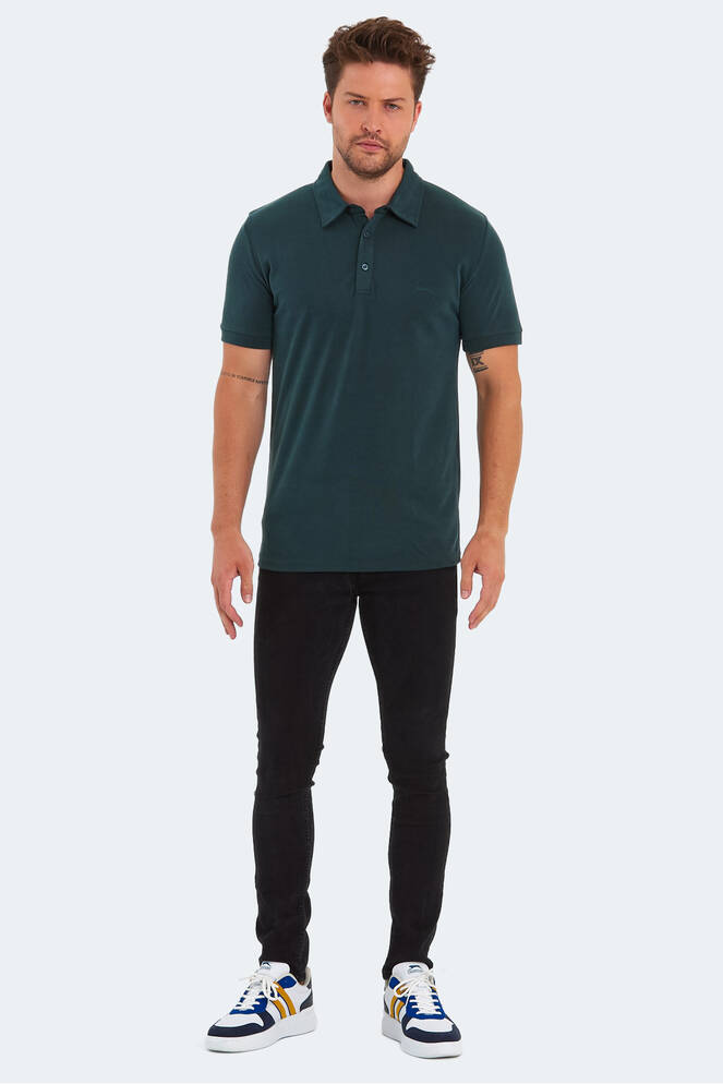 Slazenger KUGGA Erkek T-Shirt Koyu Yeşil