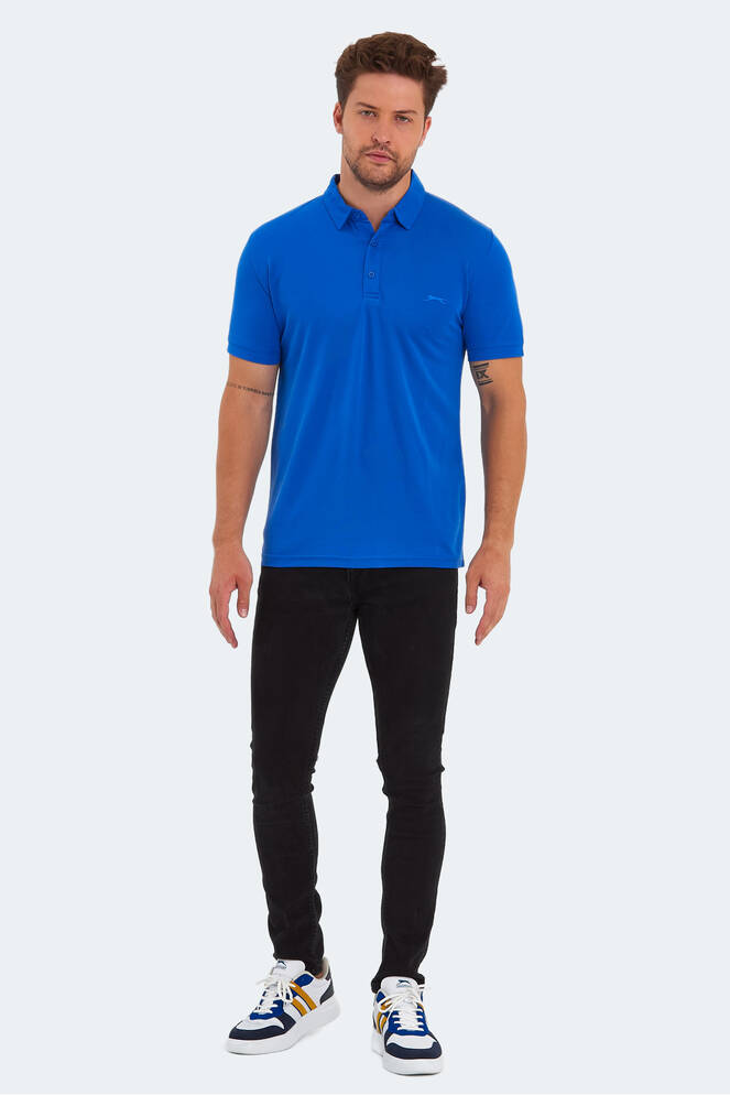 Slazenger KUGGA Erkek T-Shirt Saks Mavi