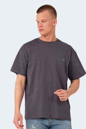 Slazenger KULANA OVER Men's T-Shirt Dark Gray - Thumbnail