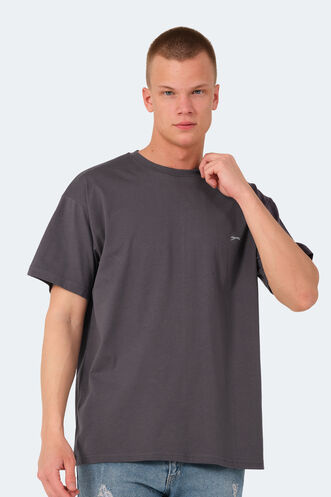 Slazenger KULANA OVER Men's T-Shirt Dark Gray - Thumbnail