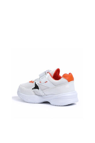 Slazenger KUNTI Sneaker Boys' Shoes White - Orange - Thumbnail