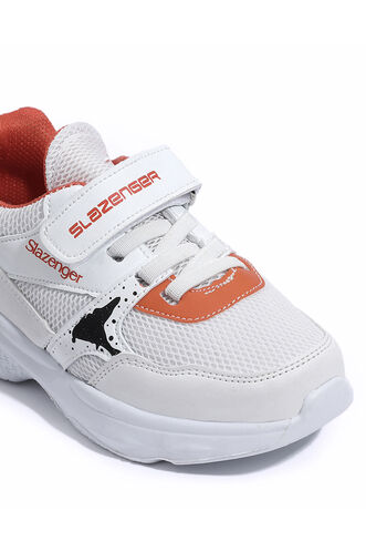 Slazenger KUNTI Sneaker Boys' Shoes White - Orange - Thumbnail