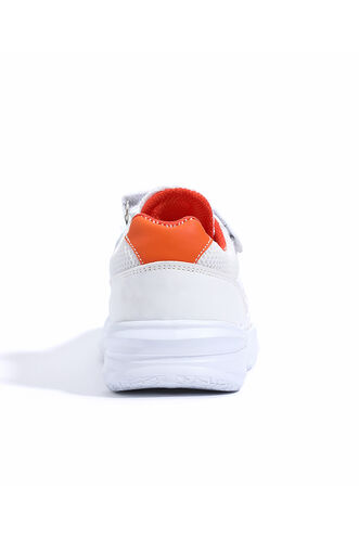 Slazenger KUNTI Sneaker Boys' Shoes White - Orange - Thumbnail