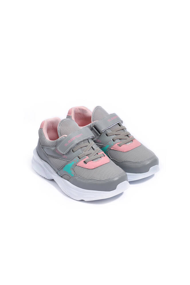 Slazenger KUNTI Sneaker Girls Children's Shoes Gray - Pink