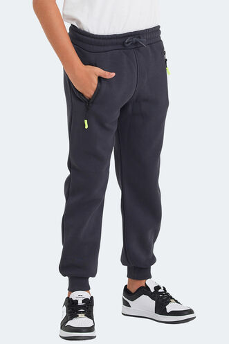 Slazenger LAMIS Unisex Kids Sweatpants Dark Gray - Thumbnail