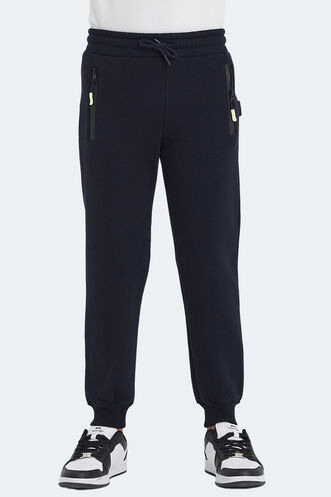 Slazenger LAMIS Unisex Kids Sweatpants Navy - Thumbnail