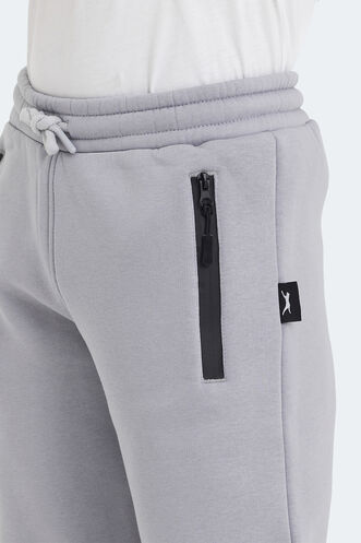 Slazenger LAMIS Unisex Kids Sweatpants Stone Gray - Thumbnail