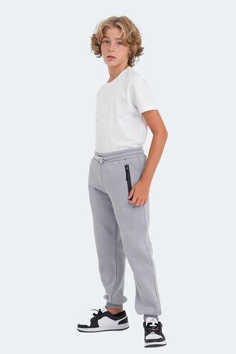 Slazenger LAMIS Unisex Kids Sweatpants Stone Gray - Thumbnail