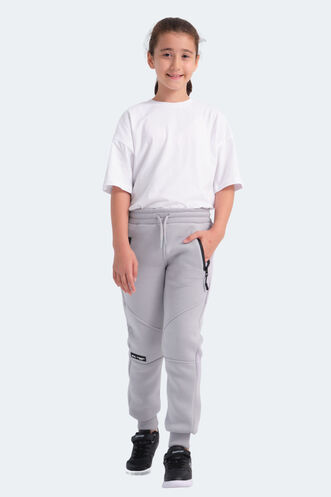 Slazenger LAMYA Unisex Kids Sweatpants Stone Gray - Thumbnail