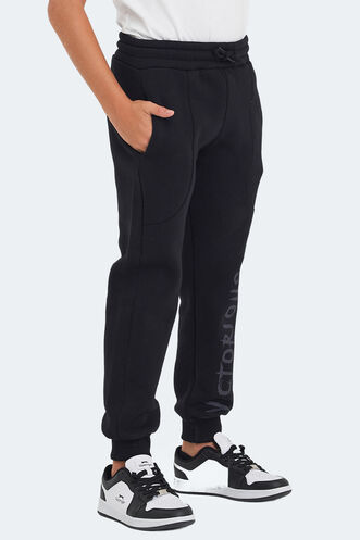 Slazenger LANEY Unisex Kids Sweatpants Black - Thumbnail