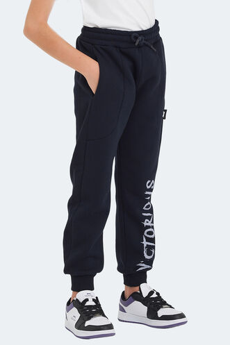 Slazenger LANEY Unisex Kids Sweatpants Navy - Thumbnail