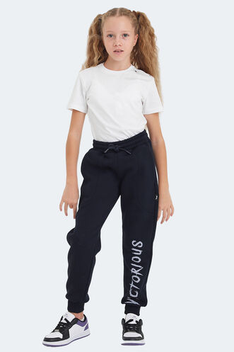 Slazenger LANEY Unisex Kids Sweatpants Navy - Thumbnail