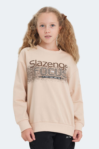 Slazenger - Slazenger LAST Unisex Çocuk Sweatshirt Camel