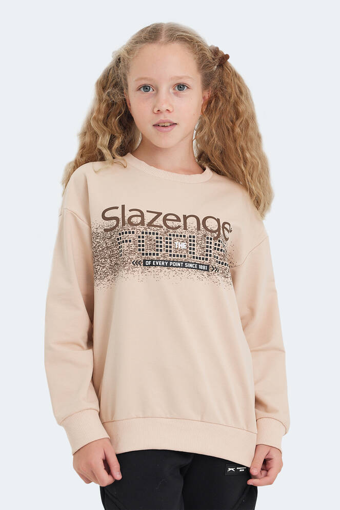 Slazenger LAST Unisex Çocuk Sweatshirt Camel