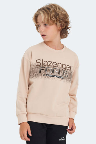 Slazenger LAST Unisex Çocuk Sweatshirt Camel - Thumbnail