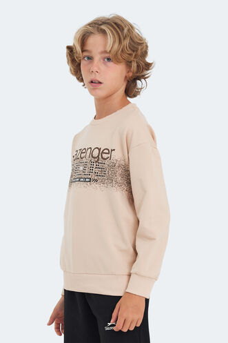 Slazenger LAST Unisex Çocuk Sweatshirt Camel - Thumbnail