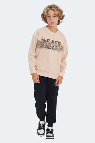 Slazenger LAST Unisex Çocuk Sweatshirt Camel - Thumbnail