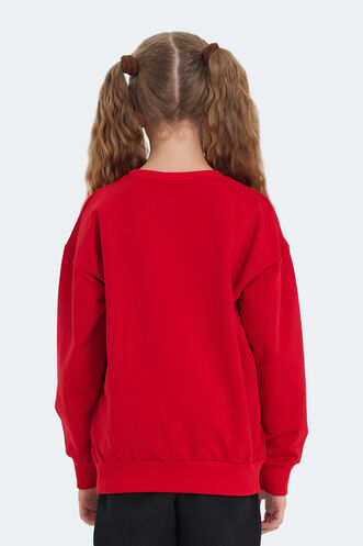 Slazenger LAST Unisex Kids Sweatshirt Red - Thumbnail