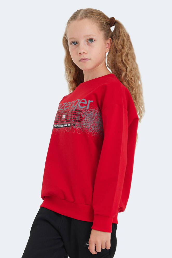 Slazenger LAST Unisex Kids Sweatshirt Red