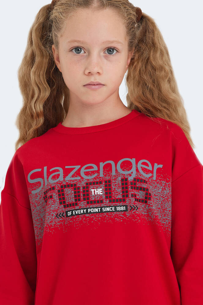 Slazenger LAST Unisex Kids Sweatshirt Red