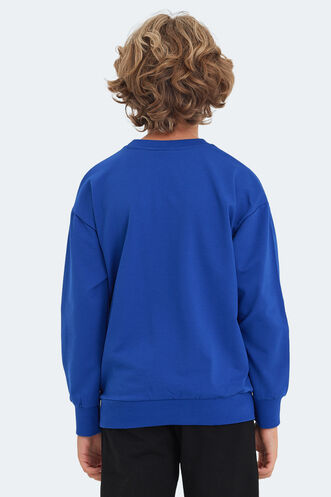 Slazenger LAST Unisex Kids Sweatshirt Royal Blue - Thumbnail