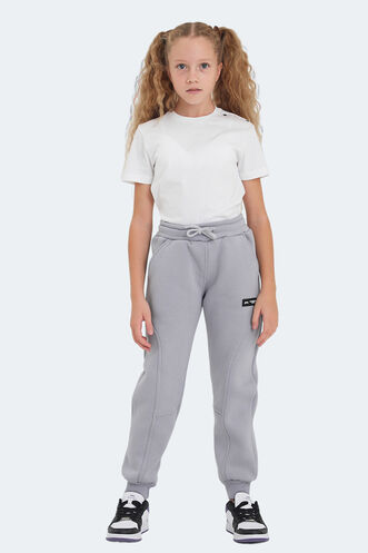 Slazenger LAVRA Unisex Kids Sweatpants Stone Gray - Thumbnail