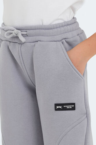 Slazenger LAVRA Unisex Kids Sweatpants Stone Gray - Thumbnail