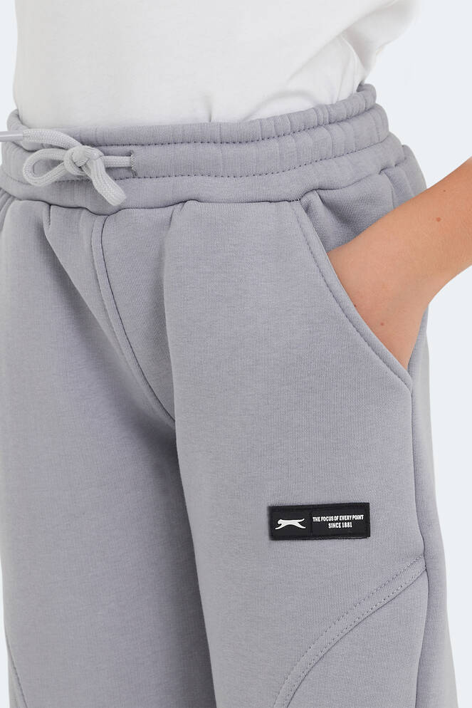 Slazenger LAVRA Unisex Kids Sweatpants Stone Gray