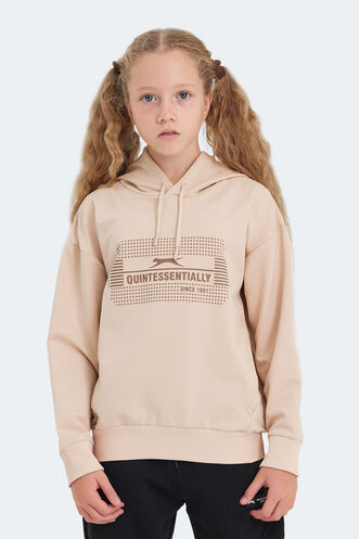 Slazenger LAYO Unisex Çocuk Sweatshirt Camel - Thumbnail