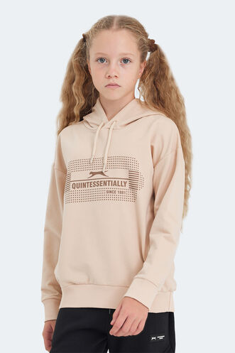 Slazenger LAYO Unisex Çocuk Sweatshirt Camel - Thumbnail