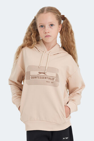 Slazenger LAYO Unisex Çocuk Sweatshirt Camel - Thumbnail