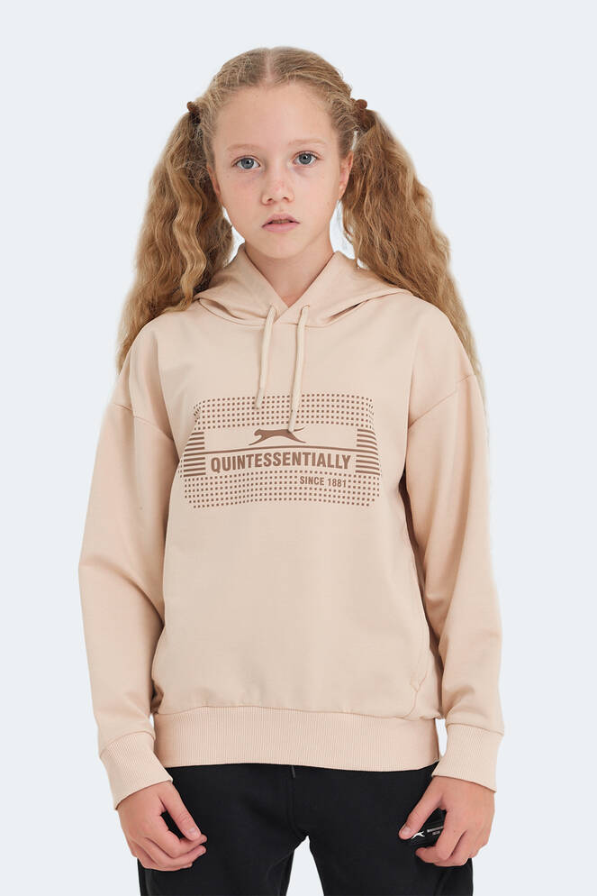 Slazenger LAYO Unisex Kids Sweatshirt Camel