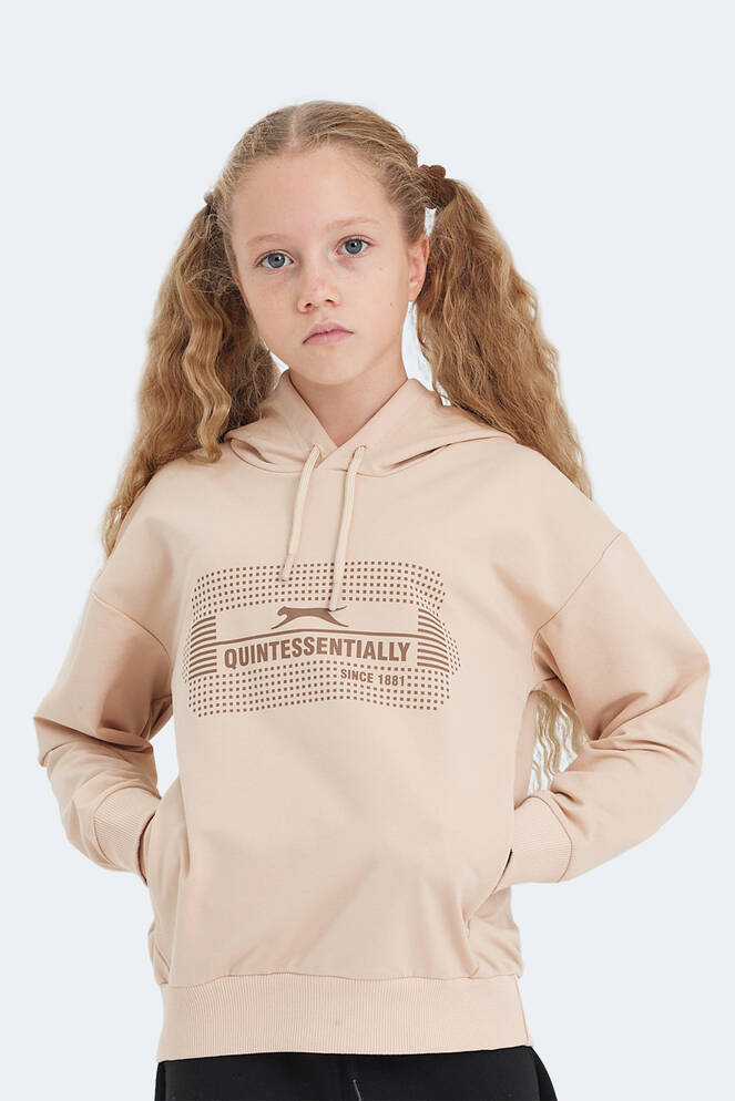 Slazenger LAYO Unisex Kids Sweatshirt Camel