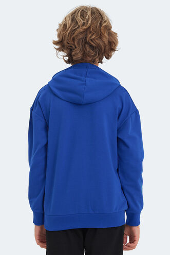 Slazenger LAYO Unisex Kids Sweatshirt Royal Blue - Thumbnail