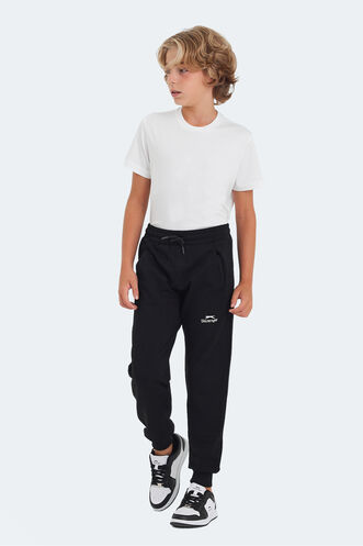 Slazenger LEGY Unisex Kids Sweatpants Black - Thumbnail