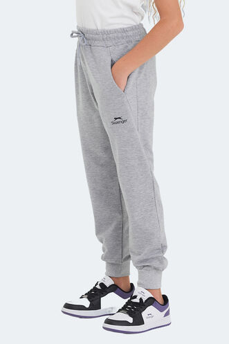 Slazenger LEGY Unisex Kids Sweatpants Stone Gray - Thumbnail