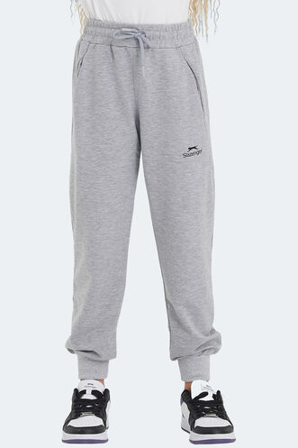 Slazenger LEGY Unisex Kids Sweatpants Stone Gray - Thumbnail