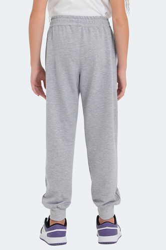 Slazenger LEGY Unisex Kids Sweatpants Stone Gray - Thumbnail