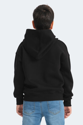 Slazenger LEKAN Unisex Kids Sweatshirt Black - Thumbnail