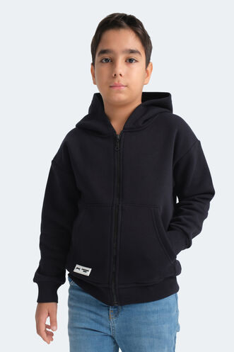 Slazenger - Slazenger LEKAN Unisex Çocuk Sweatshirt Lacivert