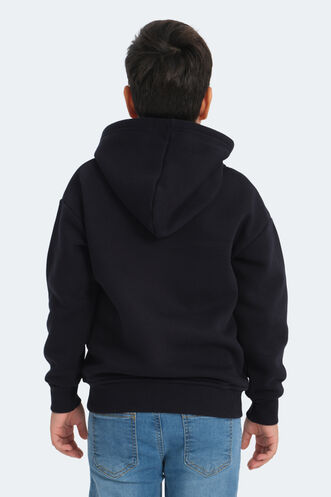 Slazenger LEKAN Unisex Çocuk Sweatshirt Lacivert - Thumbnail