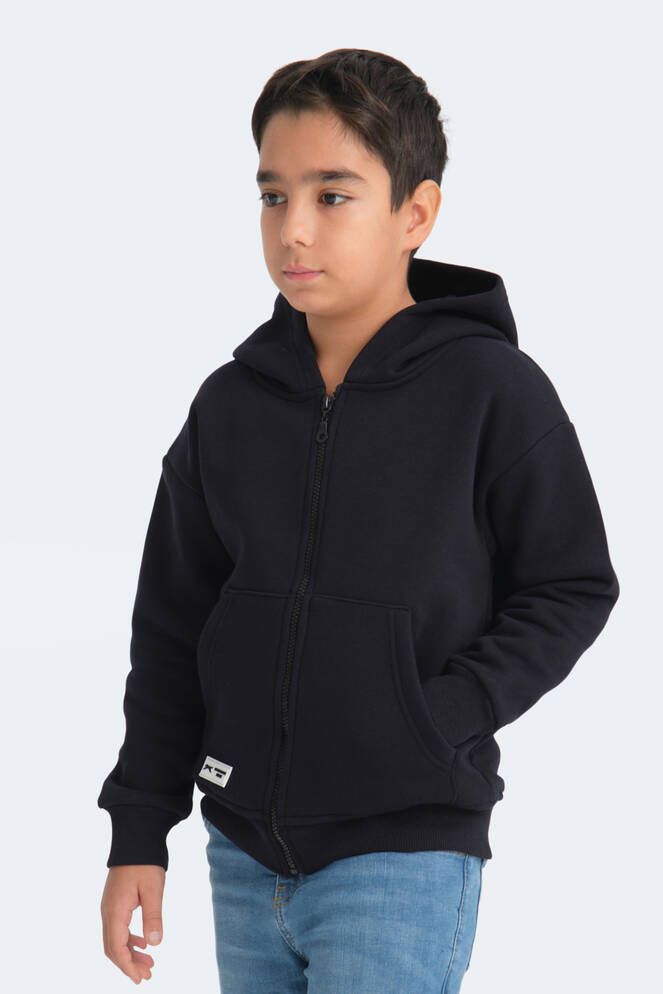 Slazenger LEKAN Unisex Çocuk Sweatshirt Lacivert