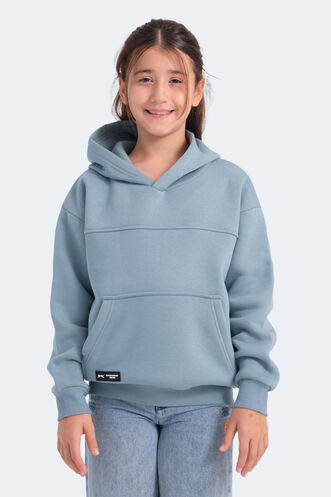 Slazenger LENE Unisex Çocuk Sweatshirt Mavi - Thumbnail