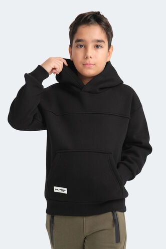 Slazenger LENE Unisex Çocuk Sweatshirt Siyah - Thumbnail