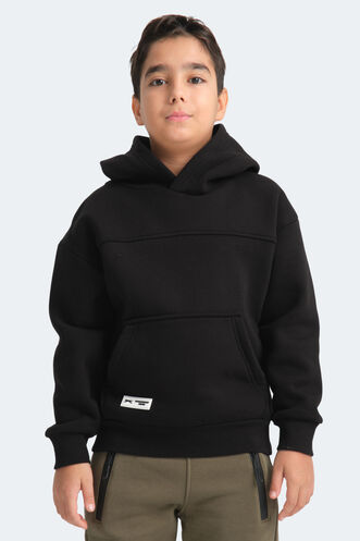 Slazenger LENE Unisex Çocuk Sweatshirt Siyah - Thumbnail