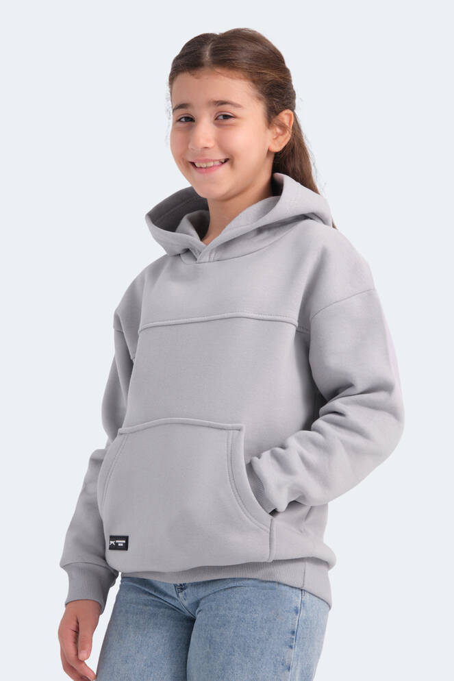 Slazenger LENE Unisex Çocuk Sweatshirt Taş Gri