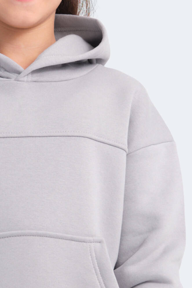 Slazenger LENE Unisex Çocuk Sweatshirt Taş Gri