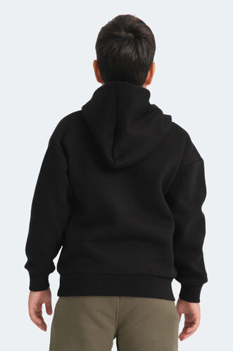 Slazenger LENE Unisex Kids Sweatshirt Black - Thumbnail